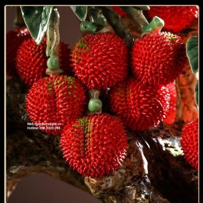 TƯỢNG CÂY VẢI DÁNG NẰM - HÀNG THỦ CÔNG CAO CẤP